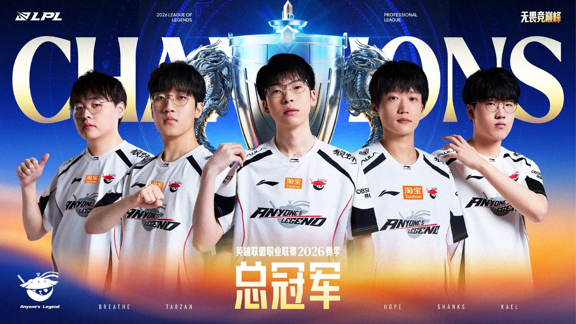 Anyone's Legend celebra el título de la LPL